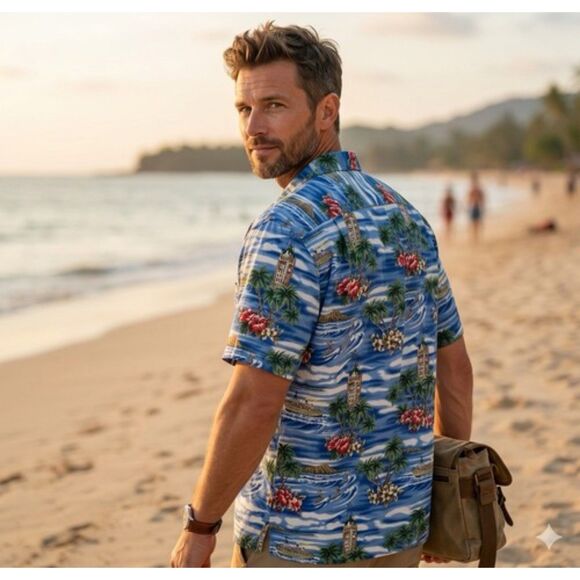 PRIDE OF HAWAII Other - PRIDE OF HAWAII Hawaiian Shirt Mens Sz 2X Aloha Beach Surfing Coastal Vintage
